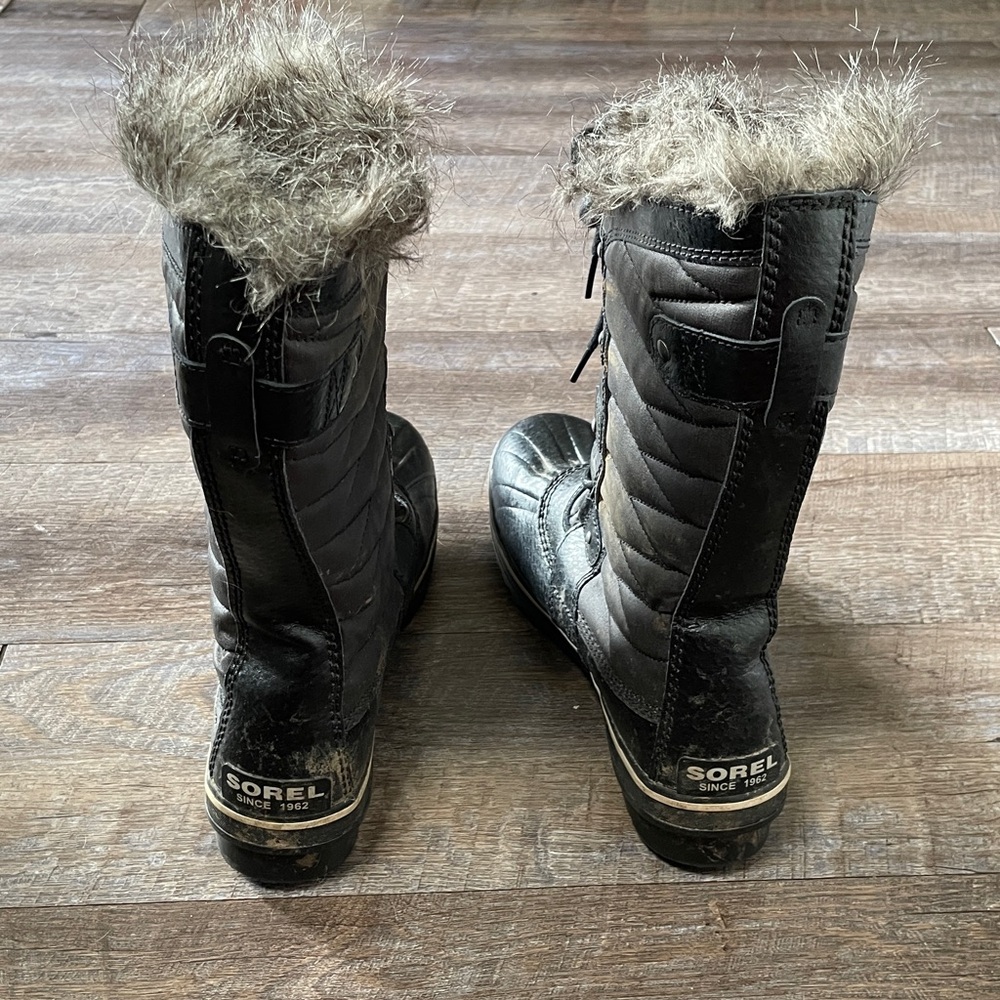 SOREL Tofino II Waterproof Fur Trim Lace up Tall Winter Snow Boots Y2K - Picture 3 of 7